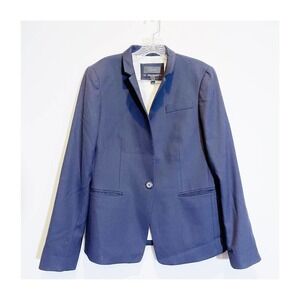 J. Crew Regent One Button Wool Blazer Deep Navy SZ8